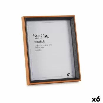 Photo frame Crystal Black Brown MDF Wood (22 x 27 x 3 cm)...