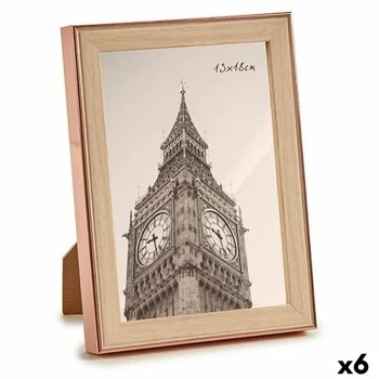 Photo frame Brown Copper Plastic Glass (15,6 x 2 x 20,7...