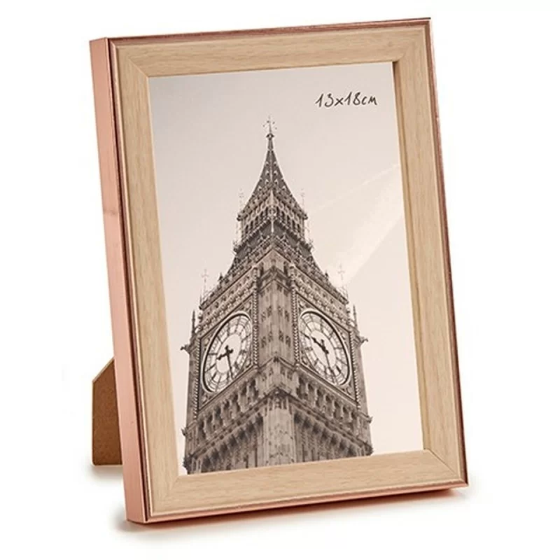 Photo frame Brown Copper Plastic Glass (15,6 x...