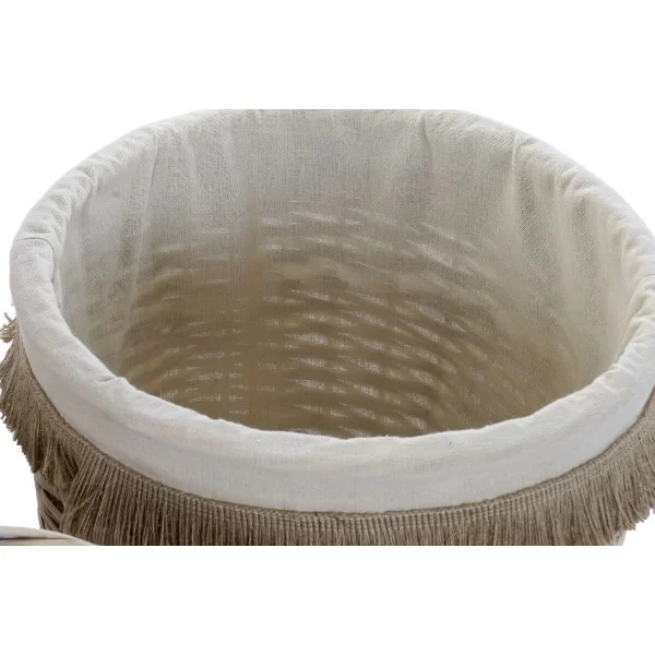 Basket set Home ESPRIT Brown Natural 47 x 47 x 56 cm (3 Pieces)
