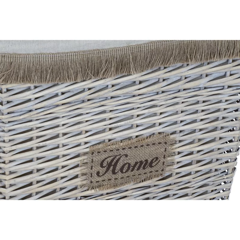 Basket set Home ESPRIT Brown Natural 47 x 35 x...