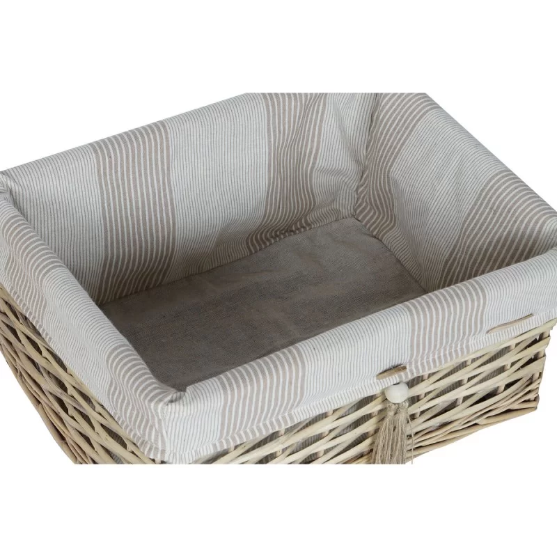 Laundry basket Home ESPRIT Beige Natural 5...