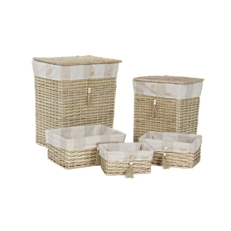 Laundry basket Home ESPRIT Beige Natural 5...