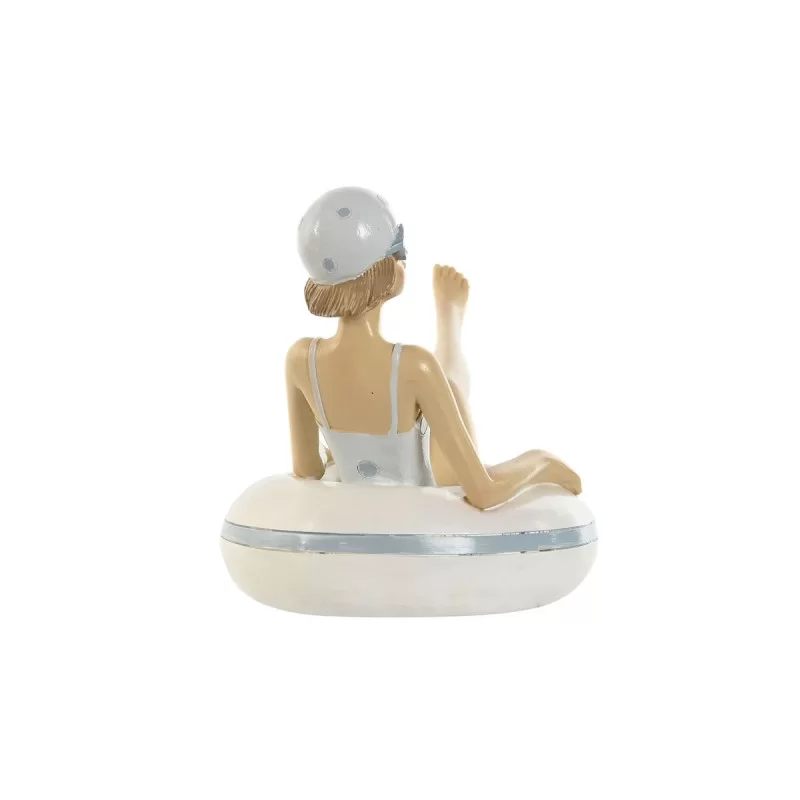 Decorative Figure Home ESPRIT White Sky blue...