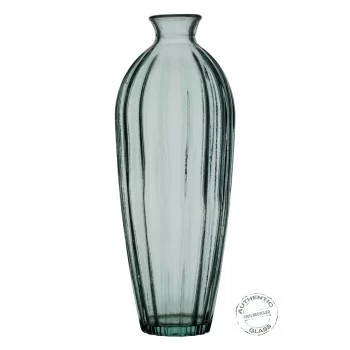Vase recycled glass Green 12 x 12 x 29 cm 2