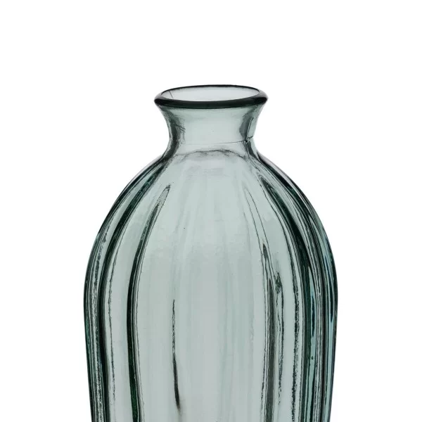 Vase recycled glass Green 12 x 12 x 29 cm