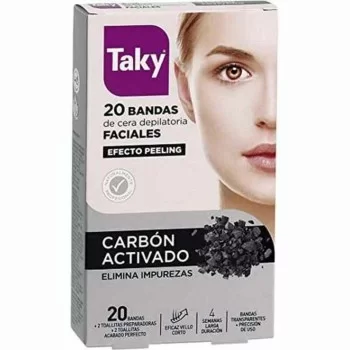Facial Hair Removal Strips Carbón Activado Taky Carbon...
