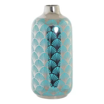 Vase DKD Home Decor Porcelain Turquoise Oriental (15 x 15...