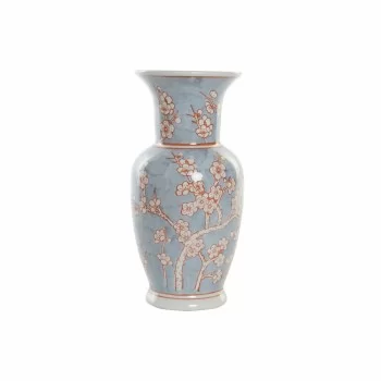 Vase DKD Home Decor 13 x 13 x 31 cm Porcelain Blue Orange...