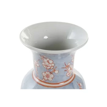 Vase DKD Home Decor 13 x 13 x 31 cm Porcelain Blue Orange... 2