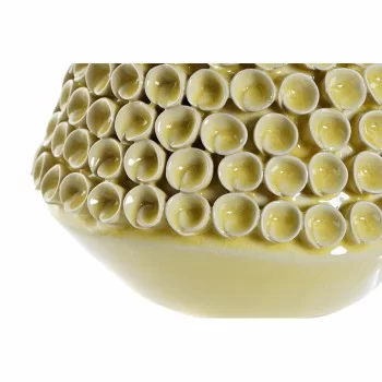 Vase DKD Home Decor White Stoneware Modern Mustard 20 x... 2