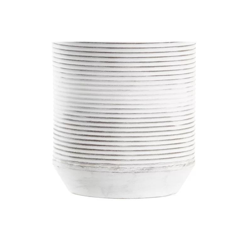 Vase DKD Home Decor 16 x 16 x 45 cm Beige Metal...