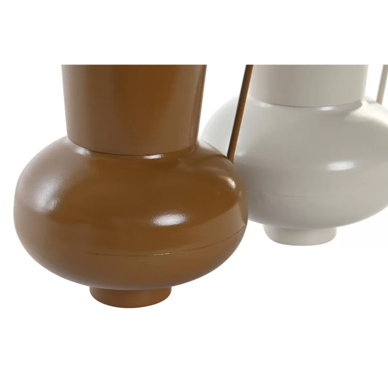 Vase DKD Home Decor 13 x 12.5 x 17 cm Beige...