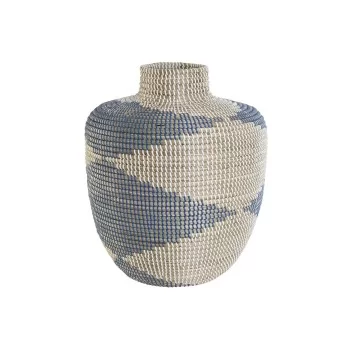 Vase DKD Home Decor Blue Natural Mediterranean 40 x 40 x...