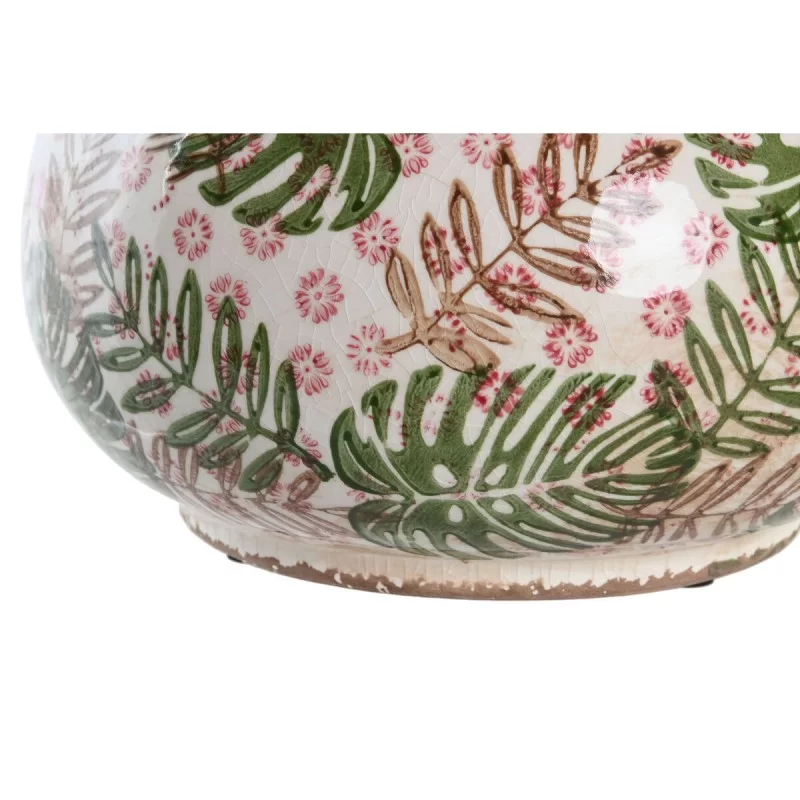 Vase DKD Home Decor 21 x 20 x 16 cm Brown White...