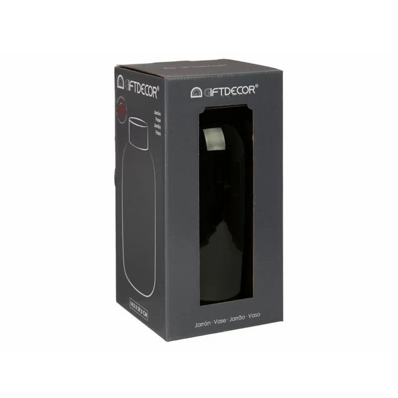 Vase Green Golden Glass 14,5 x 29,5 x 14,5 cm...