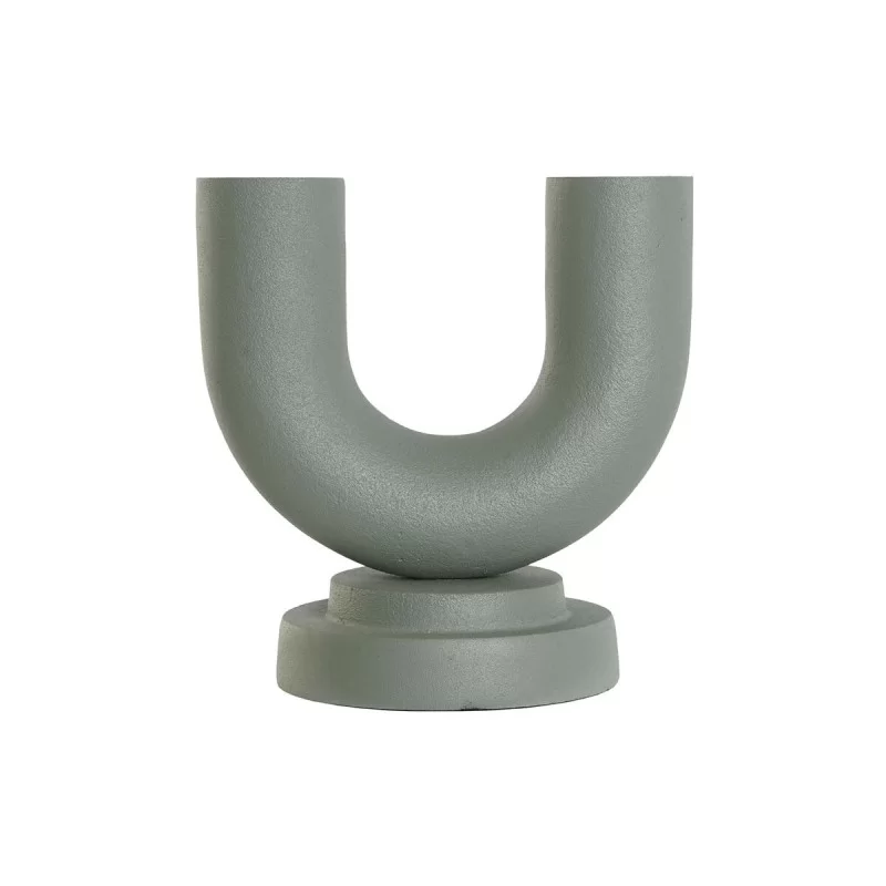 Vase Home ESPRIT Green Aluminium 18 x 13 x 19...