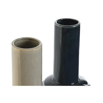 Vase Home ESPRIT Blue Light grey Porcelain 16 x 16 x 43... 2