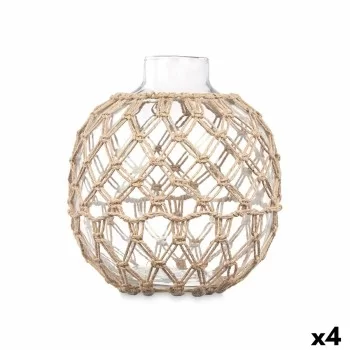 Decorative bauble Transparent Natural Glass Rope 21 x 23...