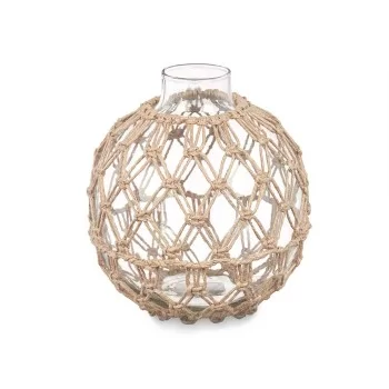 Decorative bauble Transparent Natural Glass Rope 18 x 20... 2