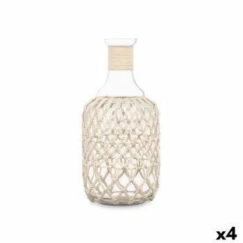 Bottle Decorative White Transparent Glass Rope 18 x 38 cm...