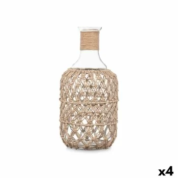 Bottle Decorative Transparent Natural Glass Rope 18 x 38...
