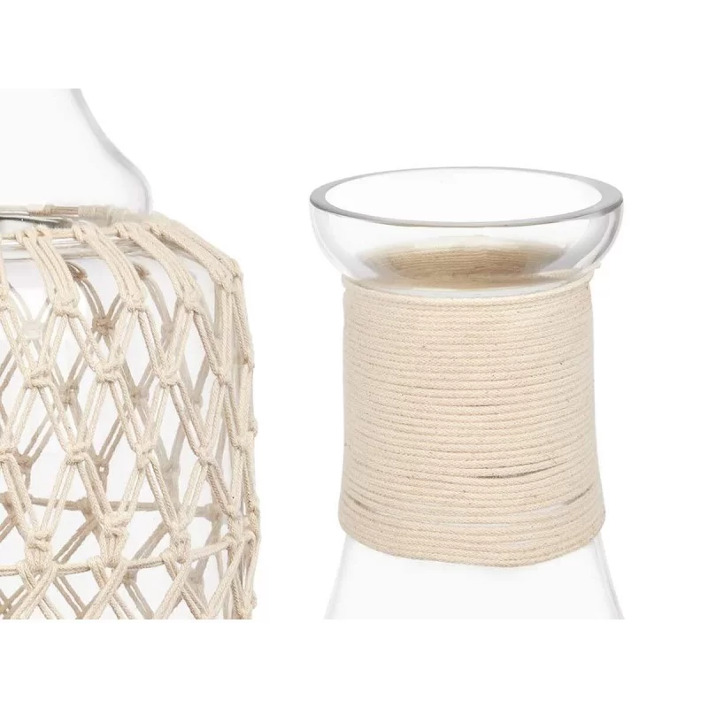 Bottle Decorative White Transparent Glass Rope...