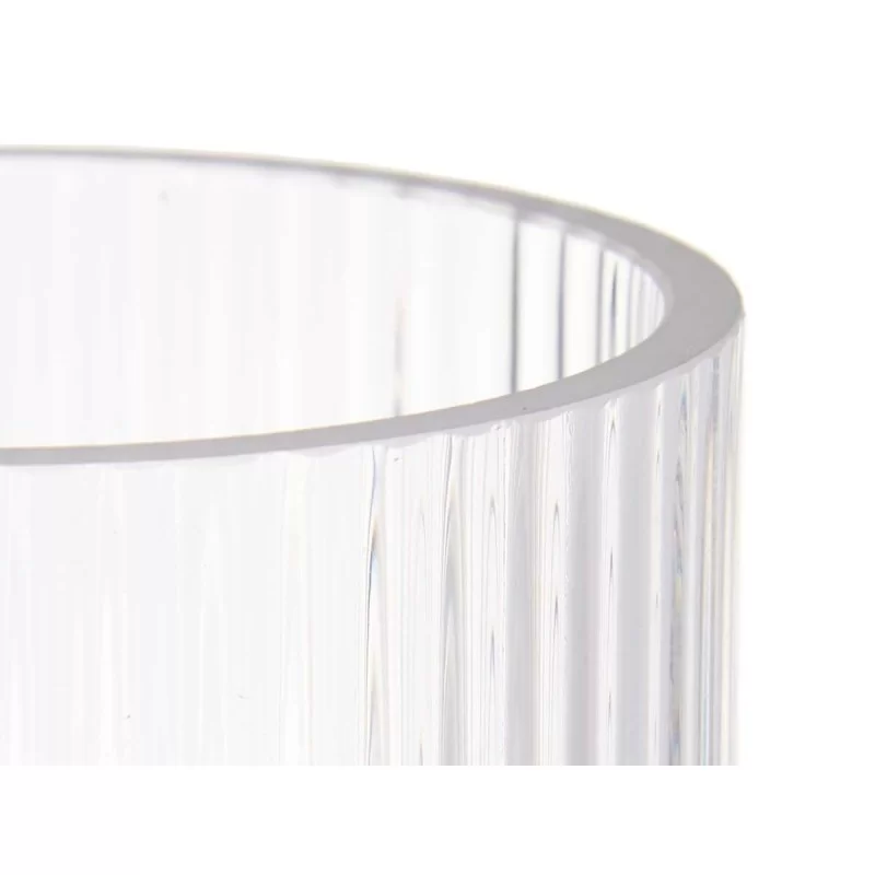 Vase Stripes Transparent Crystal 9,5 x 16,5 x...
