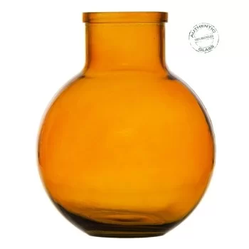Vase Amber recycled glass 24 x 24 x 31 cm 2