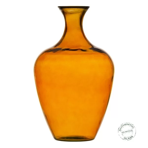 Vase Amber recycled glass 40 x 40 x 65 cm