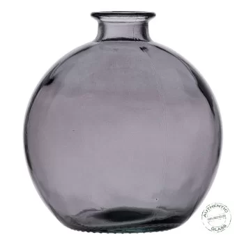 Vase Grey recycled glass 16 x 16 x 18 cm 2