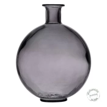 Vase Grey recycled glass 20 x 20 x 25 cm 2