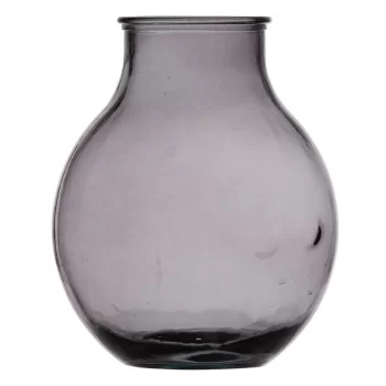 Vase Grey recycled glass 29 x 29 x 36 cm