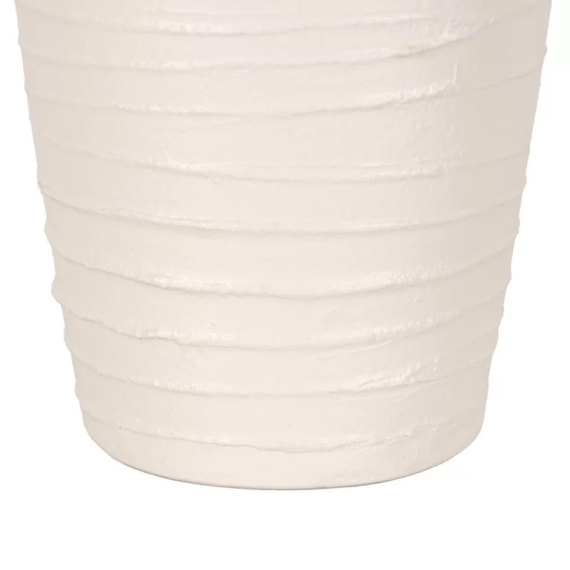 Vase White Ceramic 17 x 17 x 30 cm
