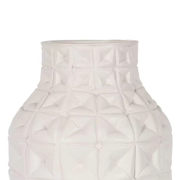 Vase White Ceramic 22 x 22 x 28 cm