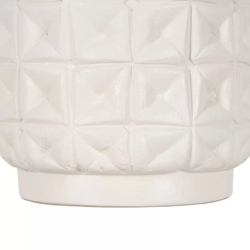 Vase White Ceramic 22 x 22 x 28 cm