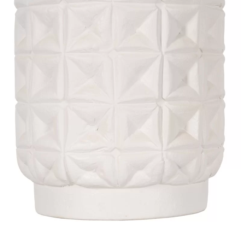 Vase White Ceramic 22 x 22 x 41 cm