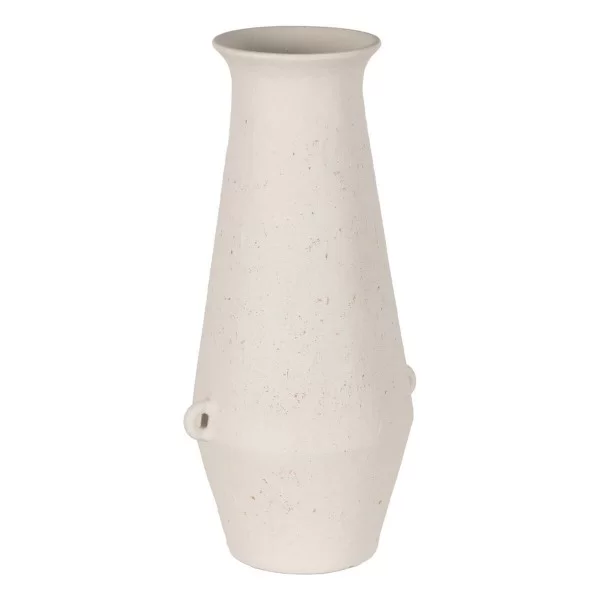 Vase White Ceramic 31 x 25 x 61 cm