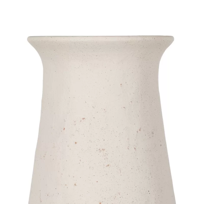 Vase White Ceramic 31 x 25 x 61 cm