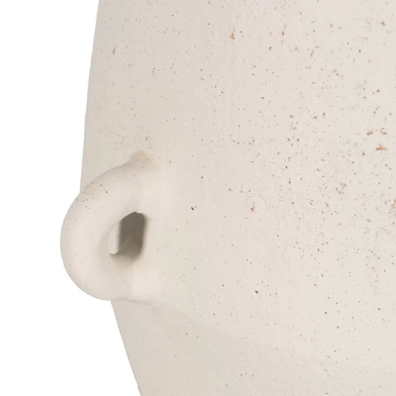 Vase White Ceramic 31 x 25 x 61 cm