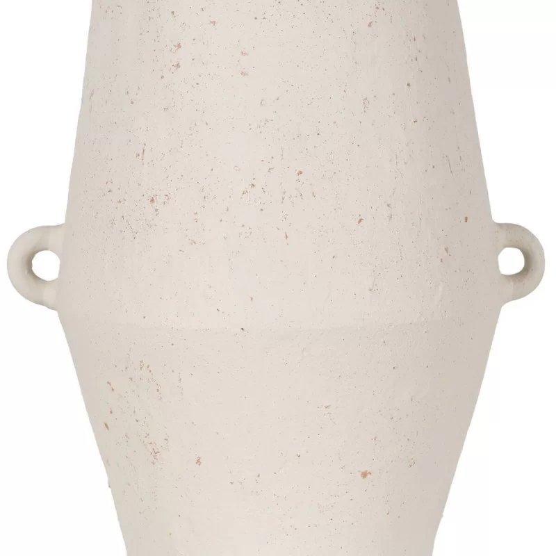 Vase White Ceramic 31 x 25 x 61 cm