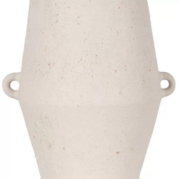 Vase White Ceramic 31 x 25 x 61 cm