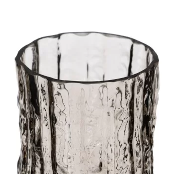 Vase Grey Crystal 10 x 10 x 25,5 cm 2