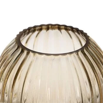 Vase Amber Crystal 12 x 12 x 20 cm 2