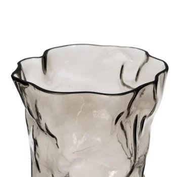 Vase Grey Crystal 19 x 17 x 38,5 cm 2