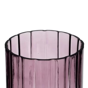 Vase Light mauve Crystal 12 x 12 x 30 cm 2