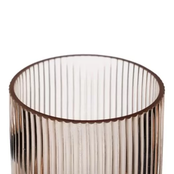 Vase Brown Crystal 13,5 x 13,5 x 22 cm 2