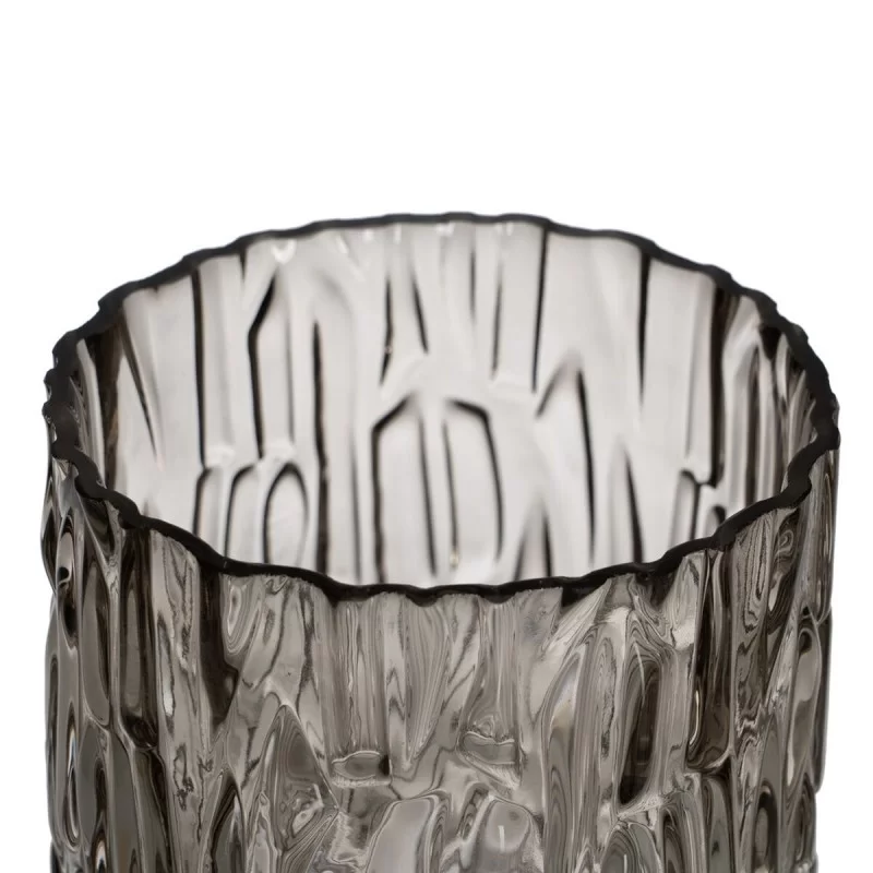 Vase Grey Crystal 12 x 12 x 12 cm