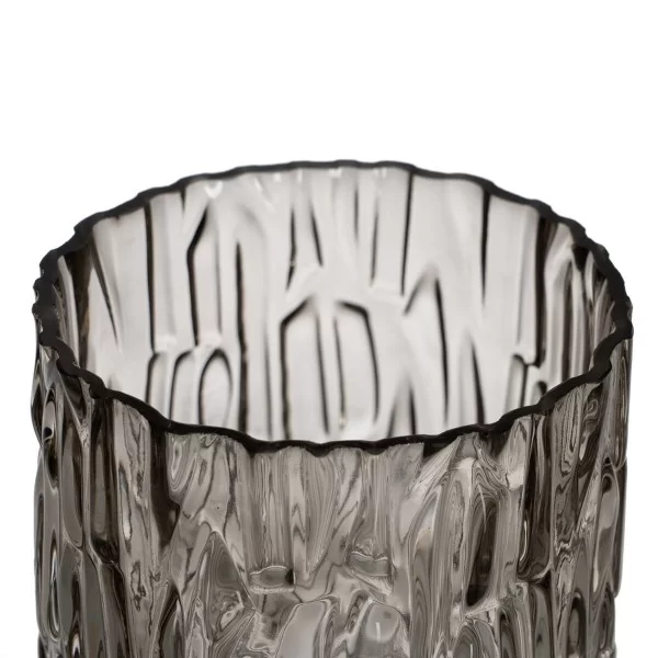 Vase Grey Crystal 12 x 12 x 12 cm