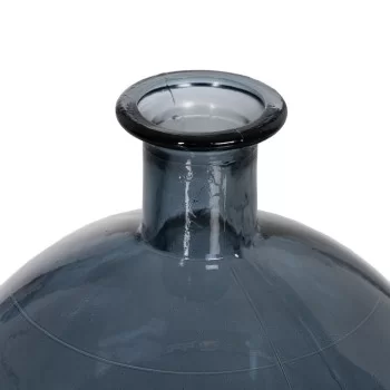 Vase Blue recycled glass 20 x 20 x 25 cm 2